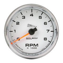 Autometer Pro-Cycle Gauge Tach 2 5/8in 8K Rpm 2&4 Cylinder White