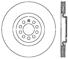 StopTech 00-06 Audi TT Left Front Drilled Rotor