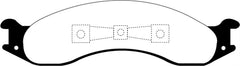 EBC 92-94 Ford Econoline E250 4.9 Greenstuff Front Brake Pads