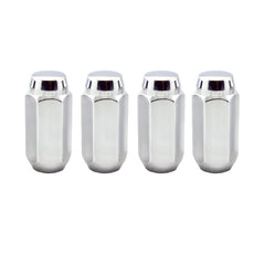 McGard Hex Lug Nut (Cone Seat) M14X1.5 / 13/16 Hex / 1.945in. Length (4-Pack) - Chrome